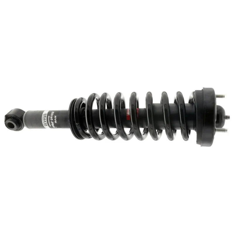 KYB Strut-Plus Twin-Tube Strut - Black Boot Included - Steel - Black Paint - Front - Ford Fullsize SUV 2007-13