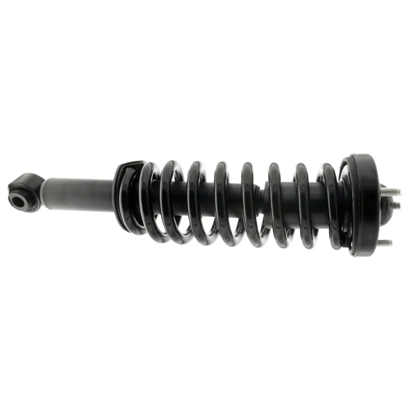 KYB Strut-Plus Twin-Tube Strut - Black Boot Included - Steel - Black Paint - Front - Ford Fullsize SUV 2007-13