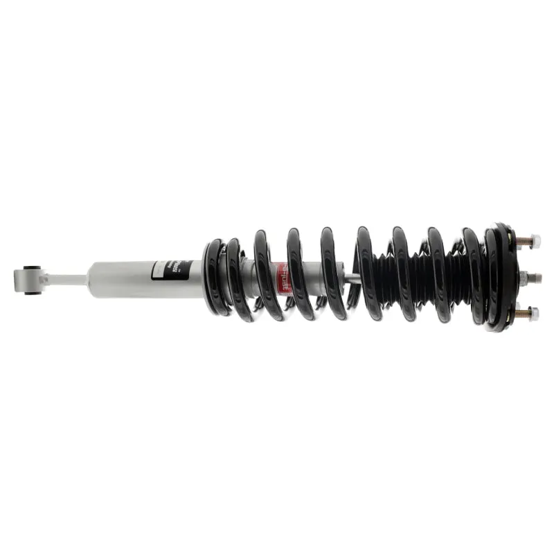 KYB Strut-Plus Twin-Tube Strut - Black Boot Included - Steel - Silver Paint - Front Left - Toyota Tundra 2007-18
