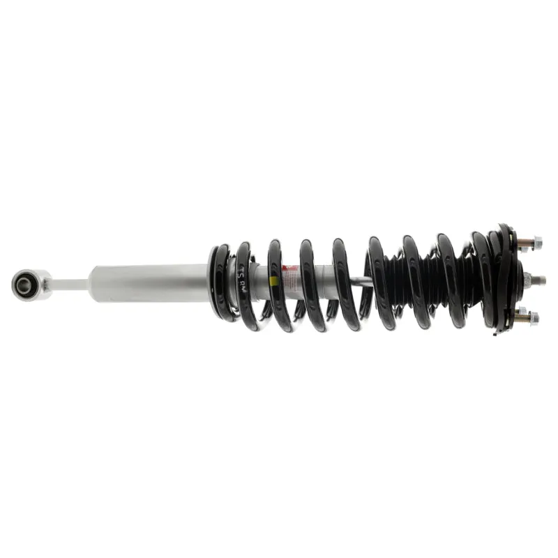 KYB Strut-Plus Twin-Tube Strut - Black Boot Included - Steel - Silver Paint - Front Left - Toyota Tundra 2007-18