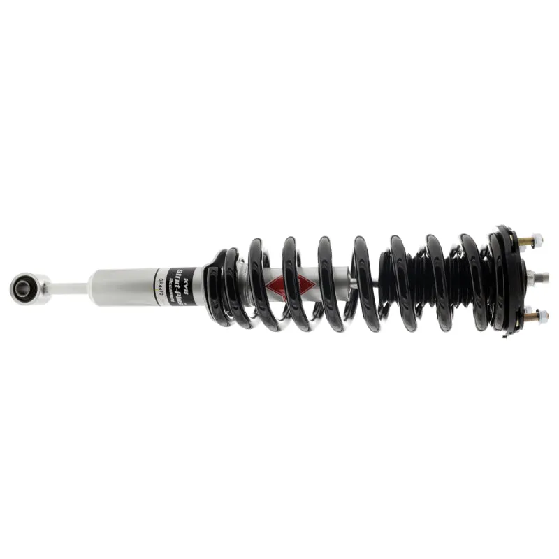 KYB Strut-Plus Twin-Tube Strut - Black Boot Included - Steel - Silver Paint - Front Right - Toyota Tundra 2007-18