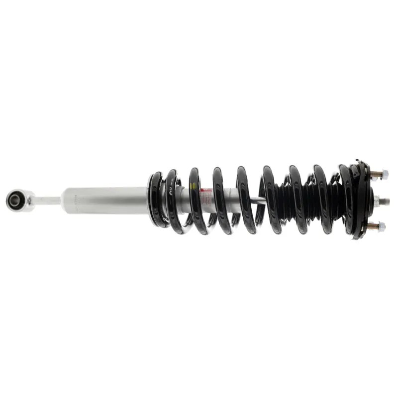 KYB Strut-Plus Twin-Tube Strut - Black Boot Included - Steel - Silver Paint - Front Right - Toyota Tundra 2007-18