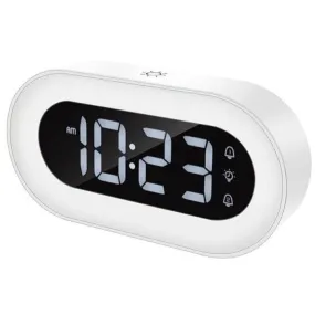 LED Digital Alarm Clock with Night Light – Dual Alarm – Dimmer – Adjustable Alarms