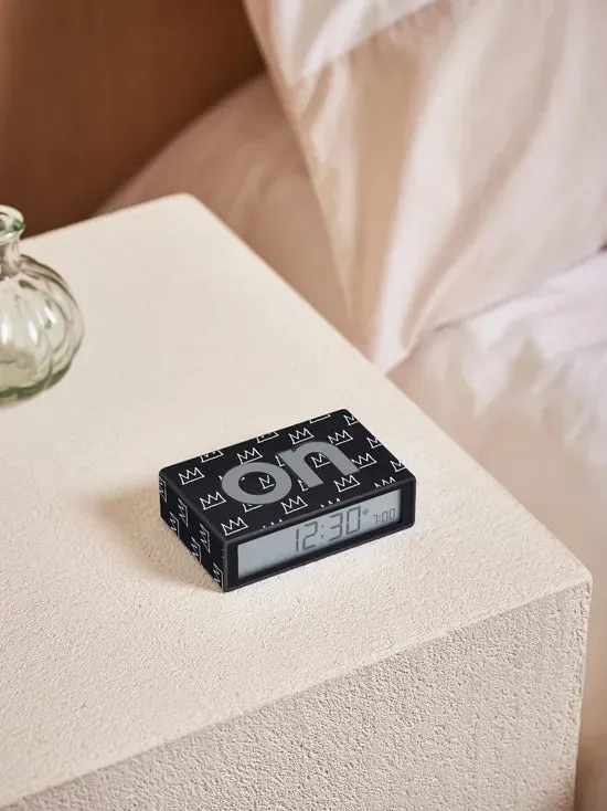 Lexon x Jean-Michel Basquiat Flip  Alarm Clock - Crown