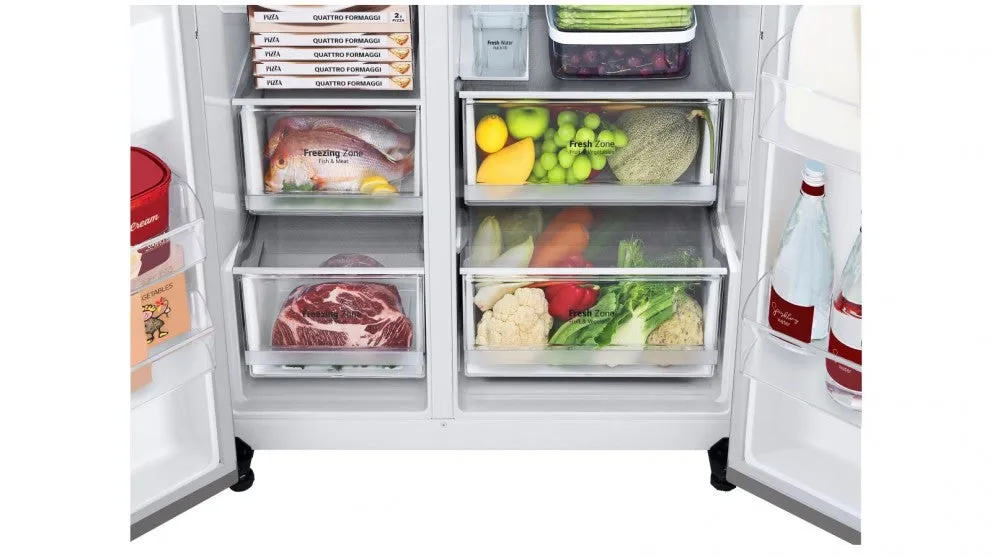 LG Side By Side Refrigerator 635L GS-N635PL