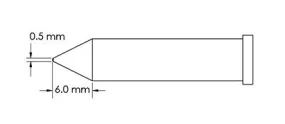 Metcal GT6-CN0005P Power Chisel Solder Tip, 4.0 x 6.0mm