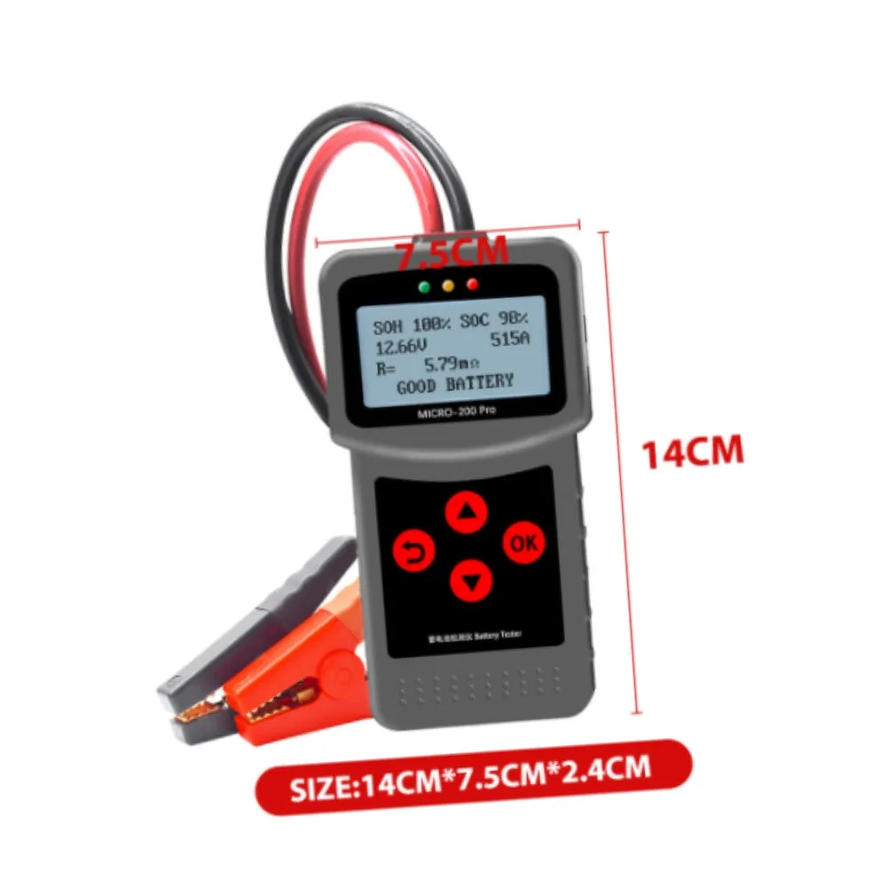 Micro-200 Pro Car Battery Tester 12V 3-220ah Battery Analyzer