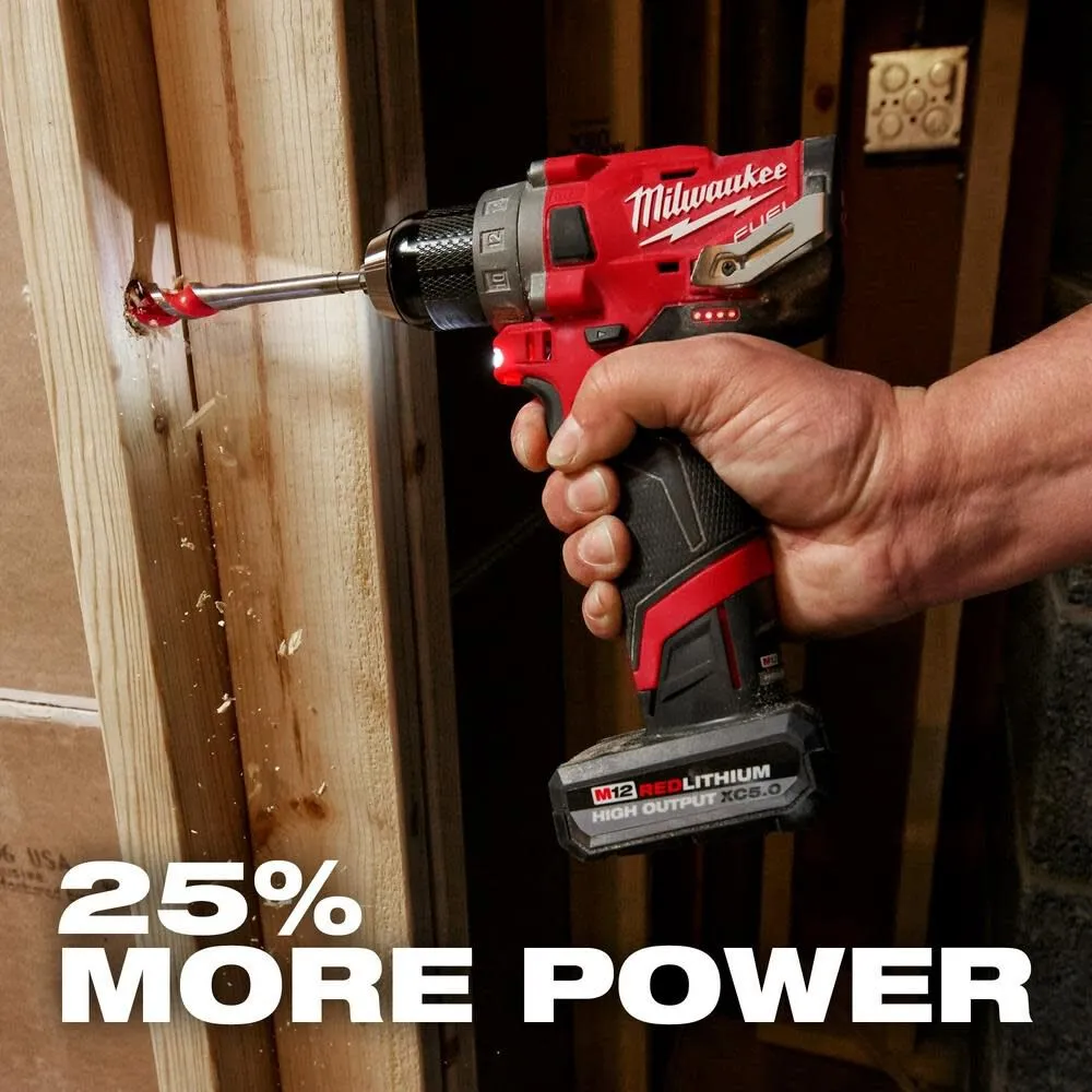Milwaukee 48-11-2450 M12 Redlithium XC5.0 Battery Pack