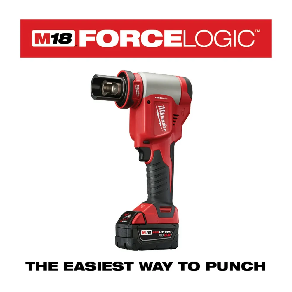 Milwaukee M18 Force Logic 10-Ton Knockout Tool 1/2" - 4" Kit