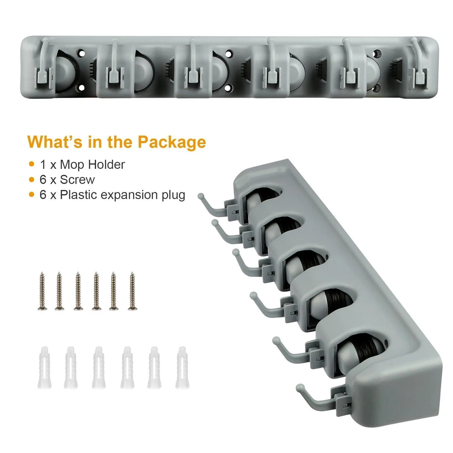 Mop Holder Wall Mount Organizer