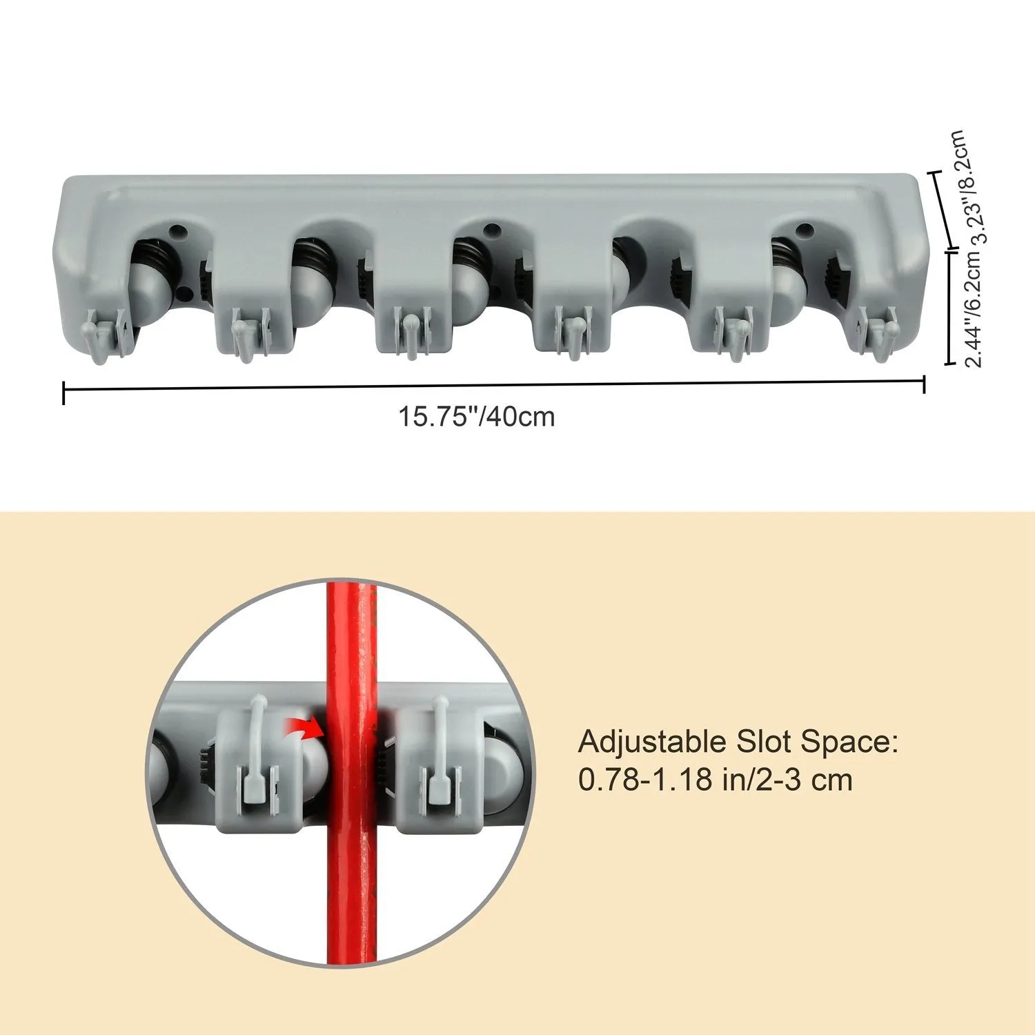 Mop Holder Wall Mount Organizer