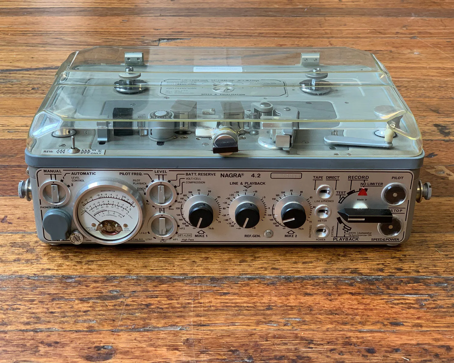 Nagra 4.2 Portable Mono Full Track ¼" Analogue audio tape Recorder
