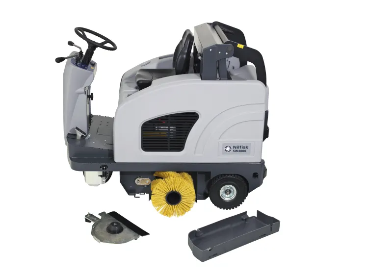 Nilfisk-Advance SW4000 LPG Powered Rider Sweeper With Hydraulic Dump Hopper NLA