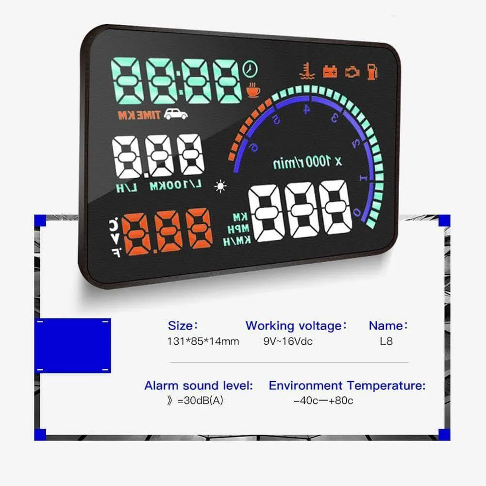 OBD Car Digital Super Clear Head-up Display