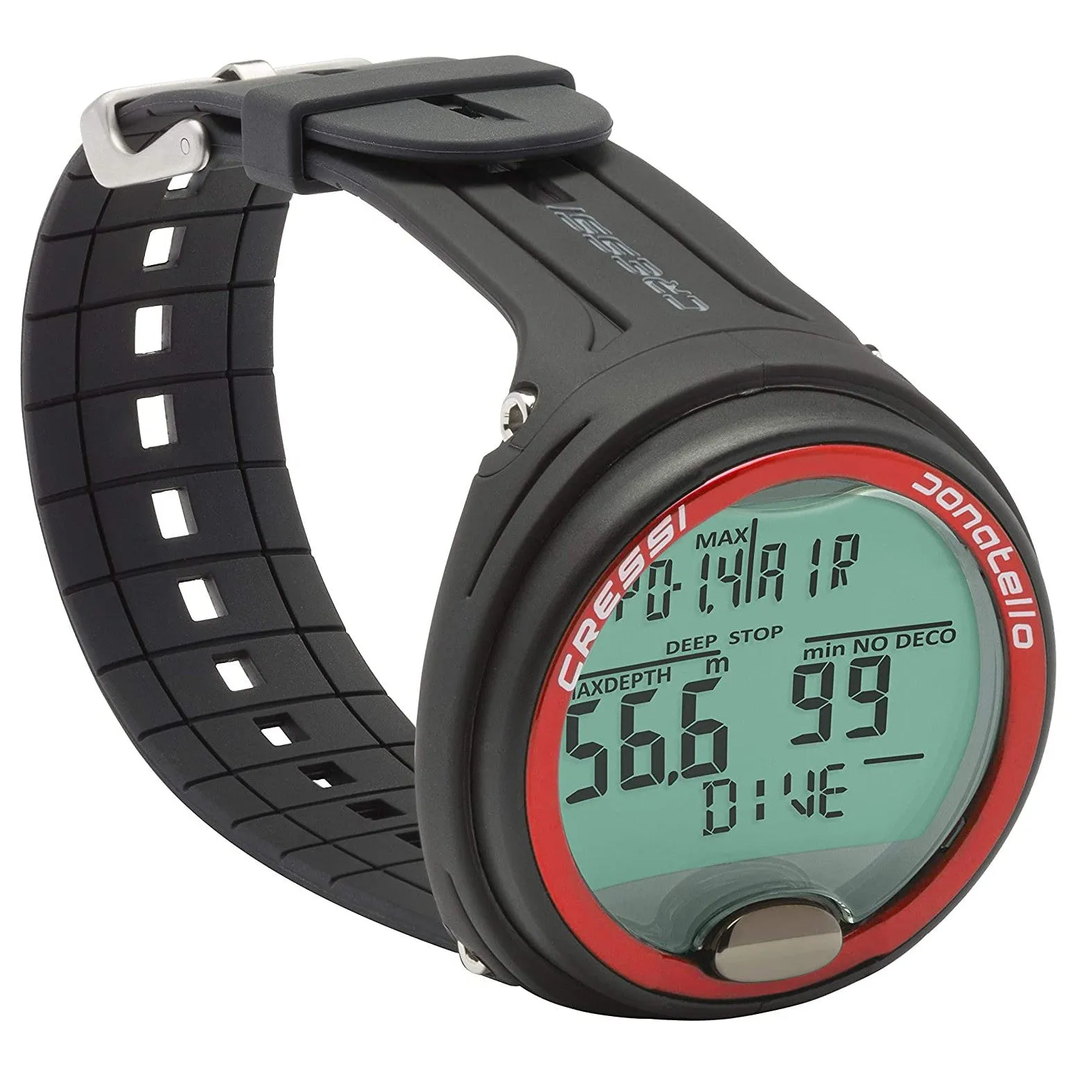 Open Box Cressi Donatello Scuba Diving Computer - Black / Red