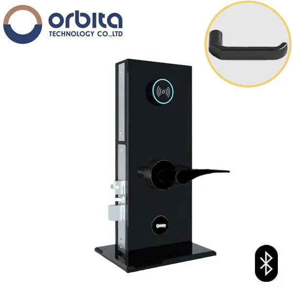 Orbita - S3074SBT - Mortise Hotel Lock -  SPLIT Design - Bluetooth & RFID - Optional Lever Style - 6 VDC - Optional Finish - Grade 2