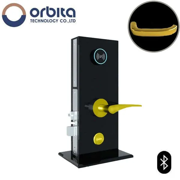 Orbita - S3074SBT - Mortise Hotel Lock -  SPLIT Design - Bluetooth & RFID - Optional Lever Style - 6 VDC - Optional Finish - Grade 2