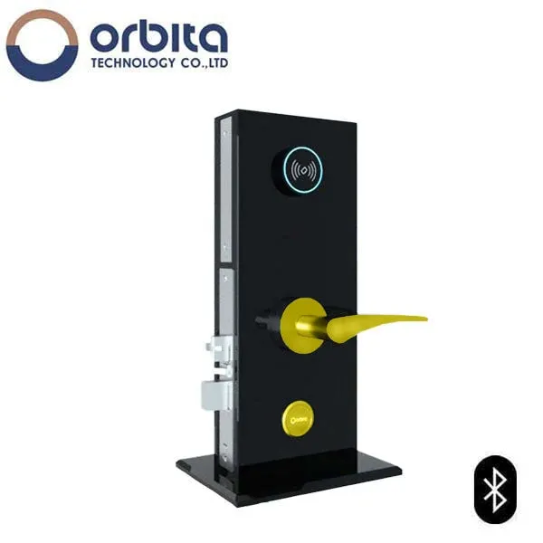 Orbita - S3074SBT - Mortise Hotel Lock -  SPLIT Design - Bluetooth & RFID - Optional Lever Style - 6 VDC - Optional Finish - Grade 2