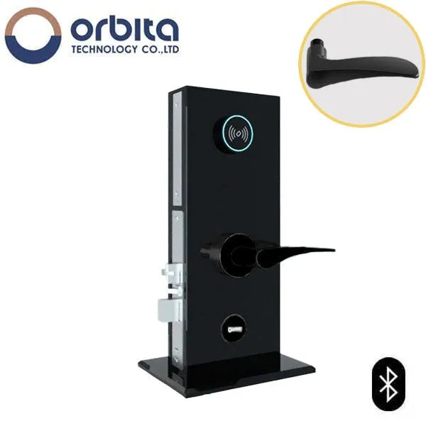 Orbita - S3074SBT - Mortise Hotel Lock -  SPLIT Design - Bluetooth & RFID - Optional Lever Style - 6 VDC - Optional Finish - Grade 2