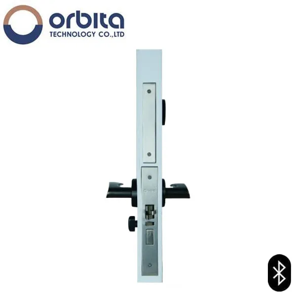 Orbita - S3074SBT - Mortise Hotel Lock -  SPLIT Design - Bluetooth & RFID - Optional Lever Style - 6 VDC - Optional Finish - Grade 2