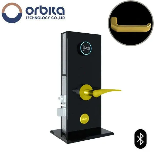 Orbita - S3074SBT - Mortise Hotel Lock -  SPLIT Design - Bluetooth & RFID - Optional Lever Style - 6 VDC - Optional Finish - Grade 2