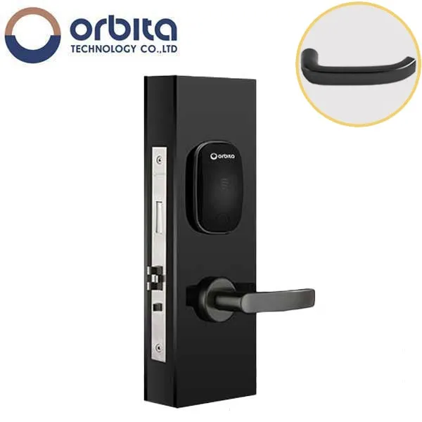 Orbita - S3078 - Mortise Hotel Lock - SPLIT Design - RFID - Optional Lever Style - 6 VDC - Optional Finish - Grade 2