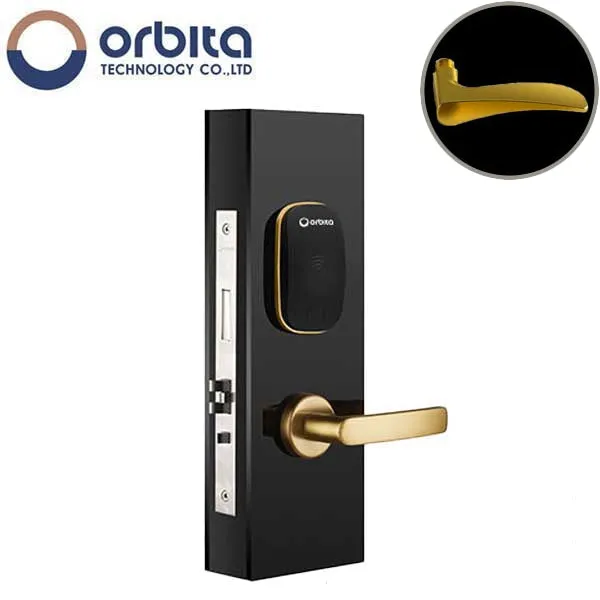 Orbita - S3078 - Mortise Hotel Lock - SPLIT Design - RFID - Optional Lever Style - 6 VDC - Optional Finish - Grade 2