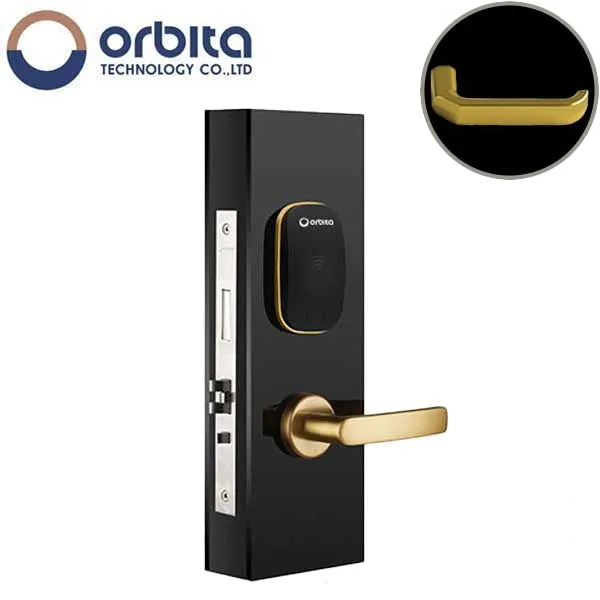 Orbita - S3078 - Mortise Hotel Lock - SPLIT Design - RFID - Optional Lever Style - 6 VDC - Optional Finish - Grade 2