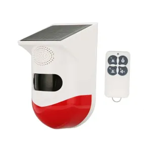 Outdoor Solar Alarm Sensor With Remote Control Q-Bj200