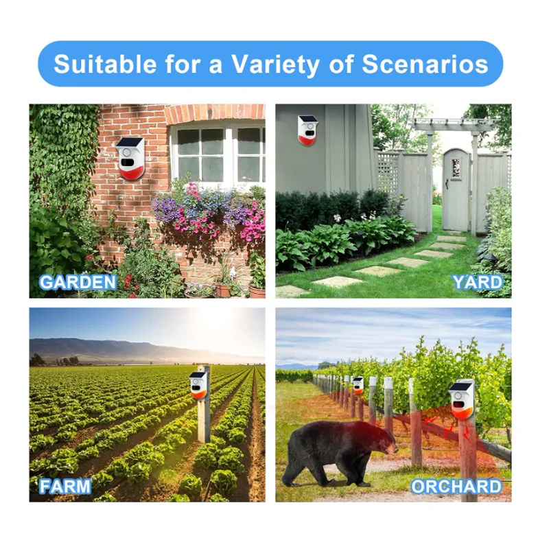 Outdoor Solar Alarm Sensor With Remote Control Q-Bj200