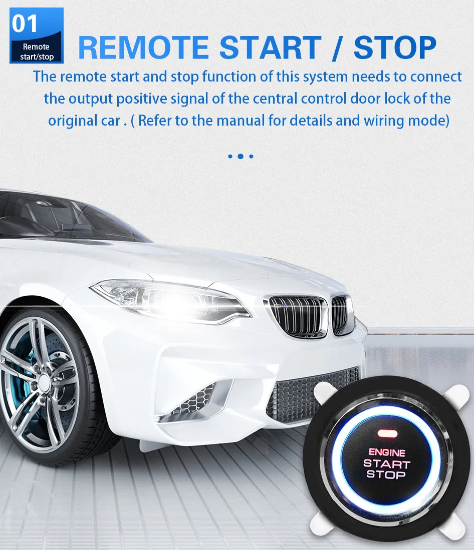 Pke Car Key Engine Start Stop System