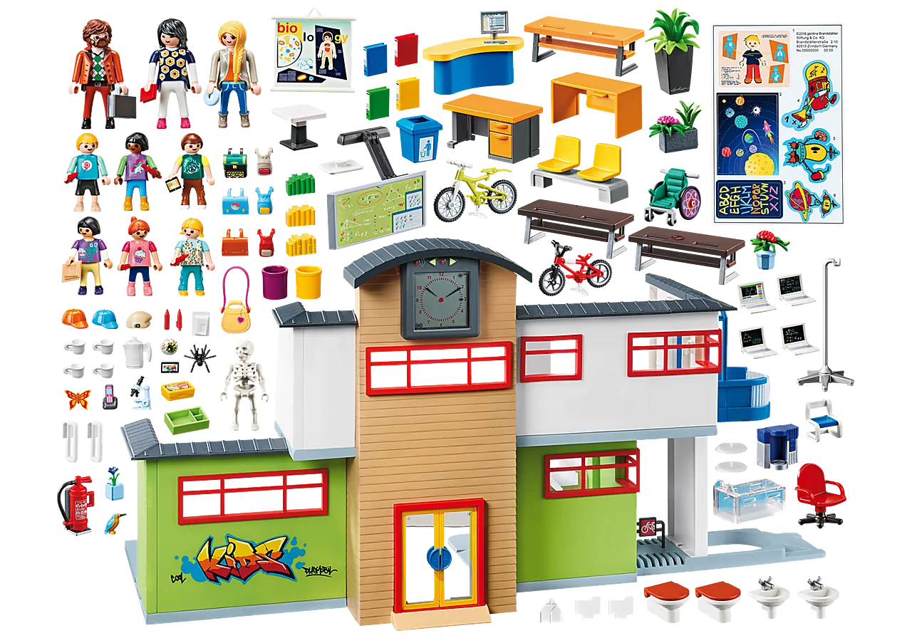 Playmobil City Life Furnished School Building - 9453