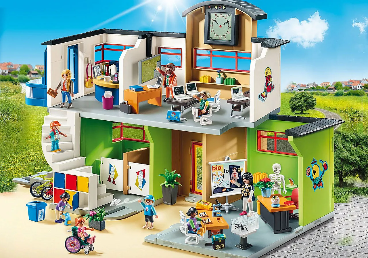 Playmobil City Life Furnished School Building - 9453