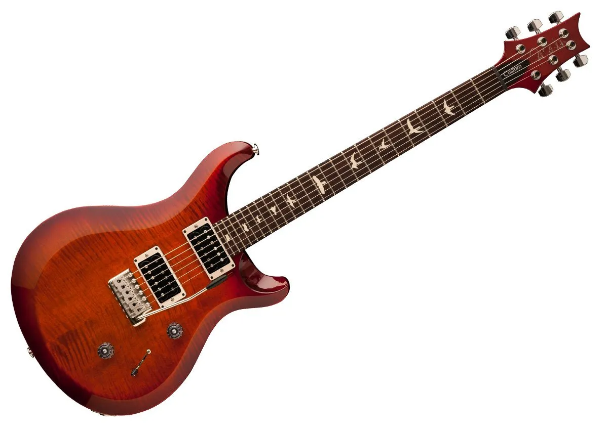 PRS S2 Custom 24 Guitar in Dark Cherry Sunburst Finish, PRS Gig Bag included