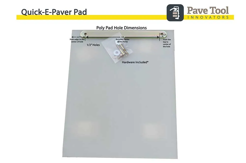 Quick-E-Paver Pad