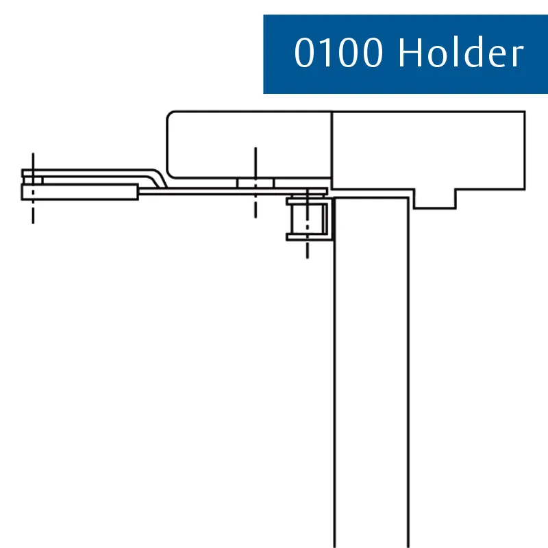 Rixson 0100 Electrified Holder Smok-Chek V Holder Pull Side Mounting No Closer