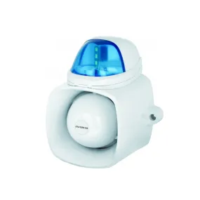 Seco-Larm SH-816S-SQ/B Self-Contained Siren/Strobe – Blue Color