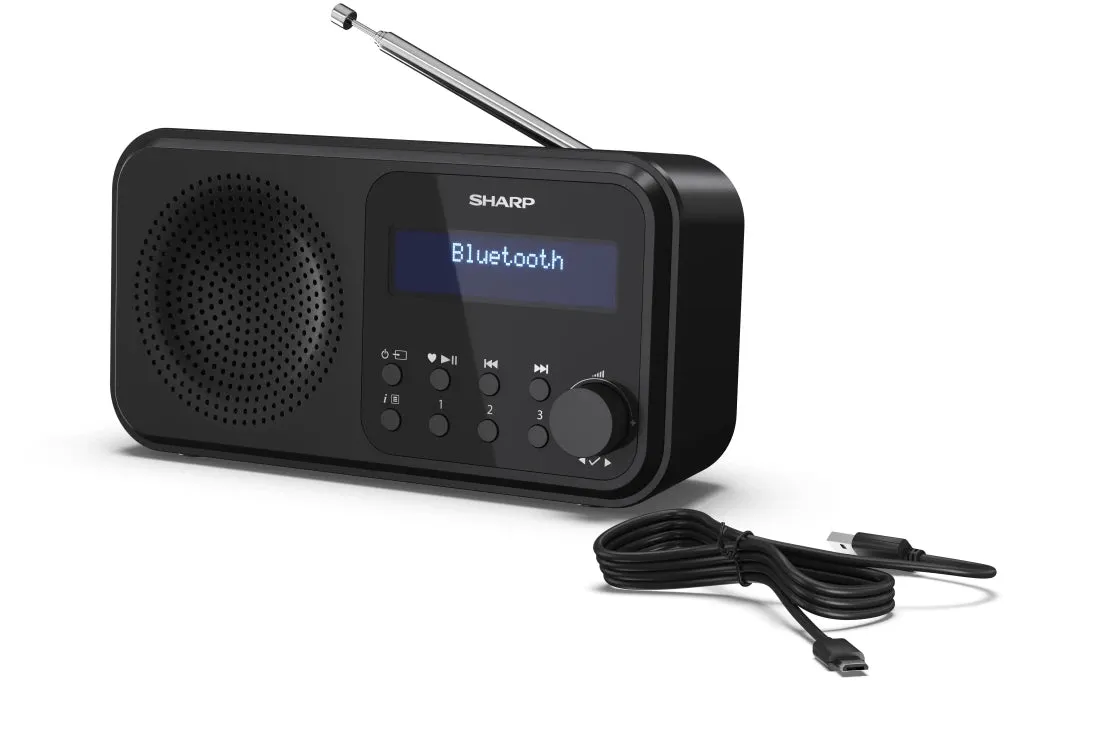 Sharp DRP420BK Wireless DAB Radio - Black