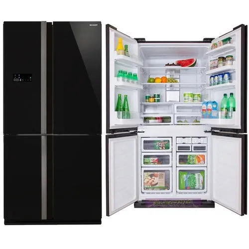 SHARP SJFJ676VBK 676-Litre French-Door Refrigerator (Black)