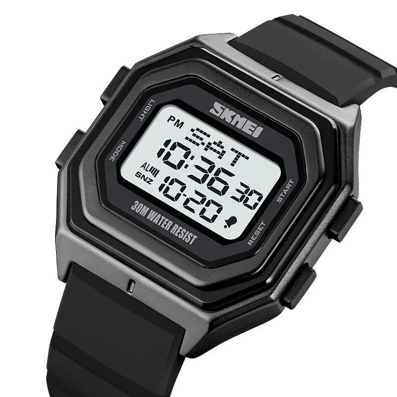 SKMEI 1875 Classic Digital LED Watch for Men w/ 3Bar Waterproof