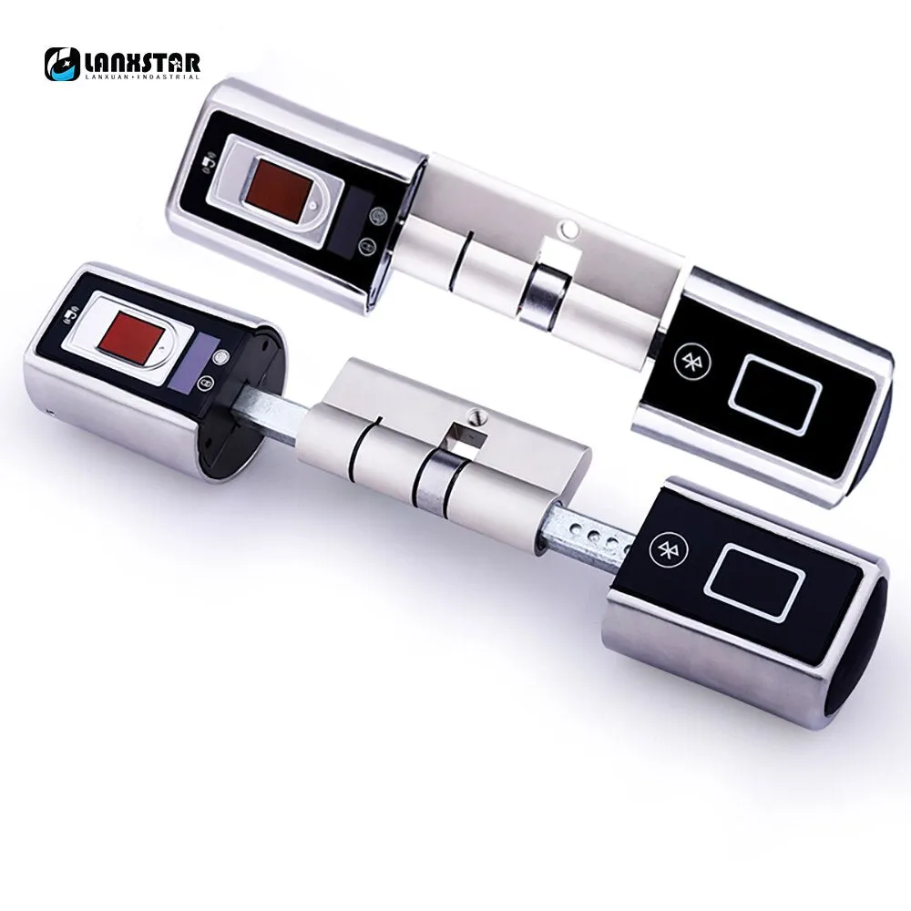 Smart Electronic Lock Unlock By Password Bluetooth Double side system lock fingerprint door lock remote control door use