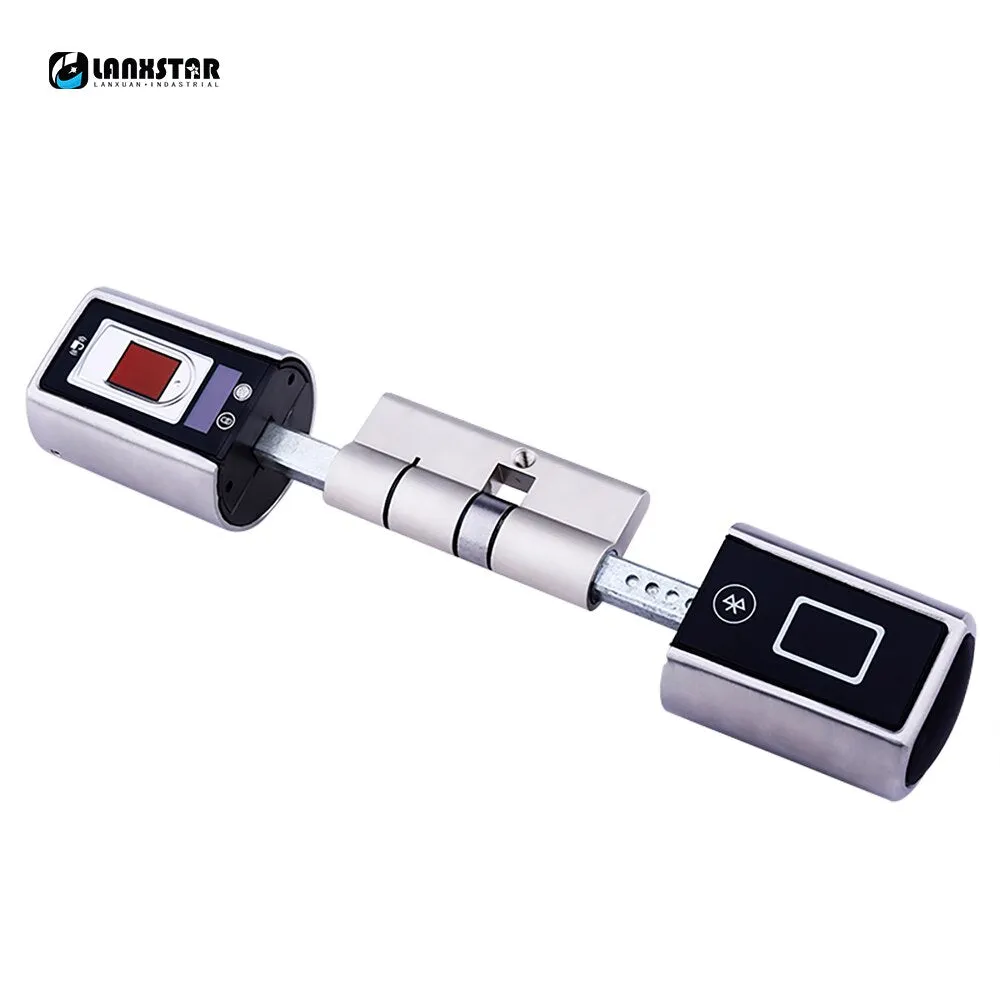 Smart Electronic Lock Unlock By Password Bluetooth Double side system lock fingerprint door lock remote control door use