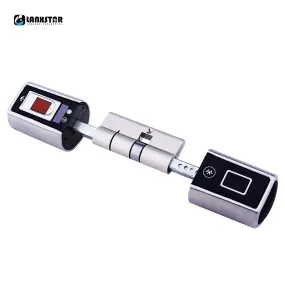 Smart Electronic Lock Unlock By Password Bluetooth Double side system lock fingerprint door lock remote control door use