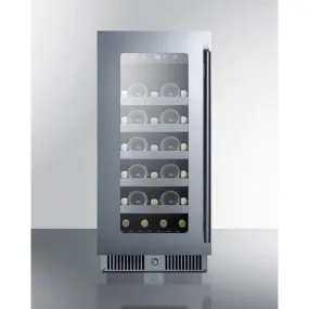 Summit 15" Glass Door Built-In Wine Cooler CL155WCLHD