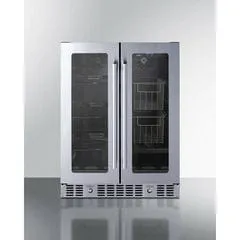 Summit 24" ADA Compliant Dual Zone Produce Refrigerator ALFD24WBVPANTRY