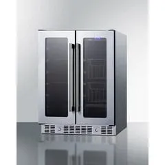 Summit 24" ADA Compliant Dual Zone Produce Refrigerator ALFD24WBVPANTRY