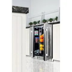 Summit 24" ADA Compliant Dual Zone Produce Refrigerator ALFD24WBVPANTRY