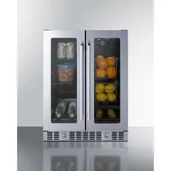 Summit 24" ADA Compliant Dual Zone Produce Refrigerator ALFD24WBVPANTRY