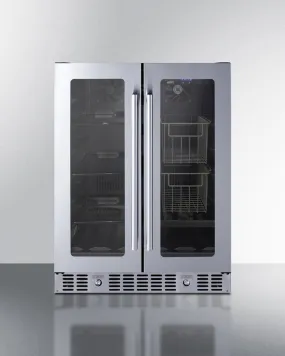Summit 24" Built-In Dual-Zone Produce Refrigerator ADA Compliant - ALFD24WBVPANTRY