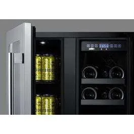 Summit 24" Built-In Wine/Beverage Fridge ALFD24WBV